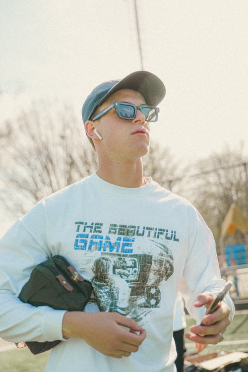 The Beautiful Game Longsleeve Tee (White)