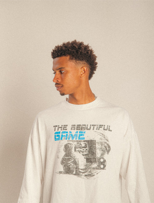 The Beautiful Game Longsleeve Tee (White)