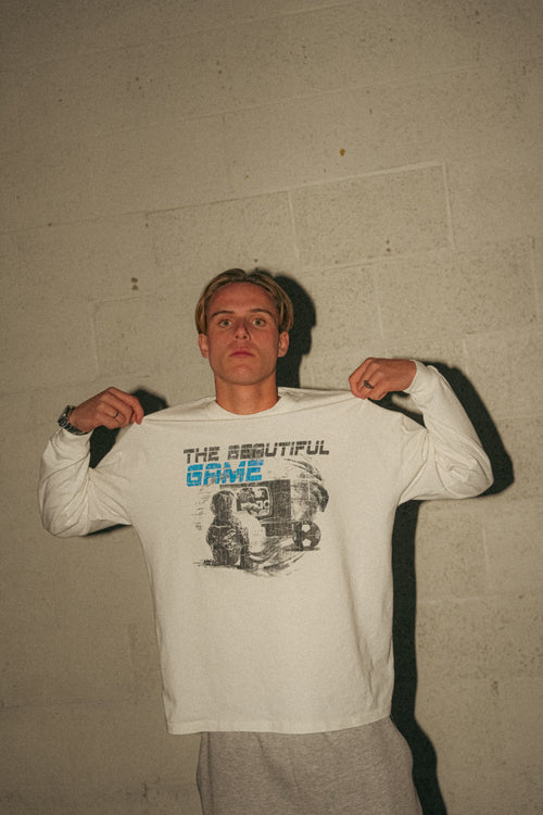 The Beautiful Game Longsleeve Tee (White)