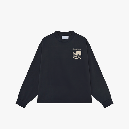 Pitchside Longsleeve Tee (Vintage Black)