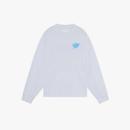 Champion Blue Longsleeve Tee (White)