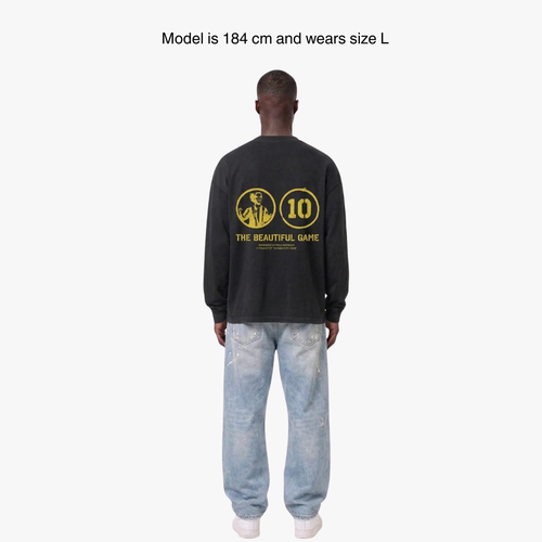 Dinho Longsleeve Yellow (Washed Black)