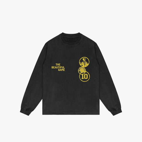Dinho Longsleeve Yellow (Washed Black)