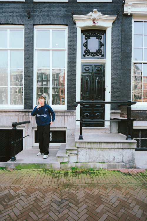 Knit Sweater (Navy Blue)