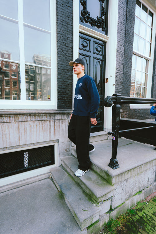 Knit Sweater (Navy Blue)