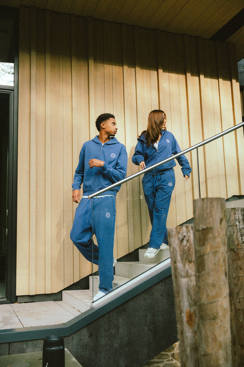 Logo Sweatpants (Washed Blue)