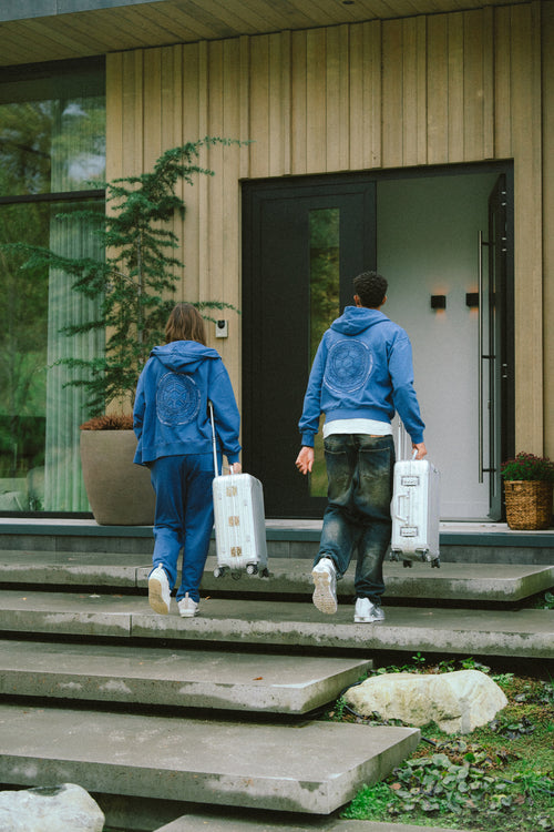 Logo Sweatpants (Washed Blue)
