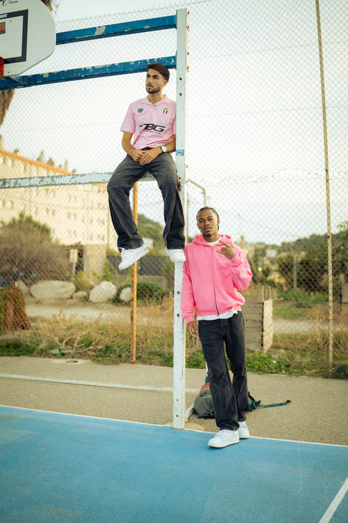 Pink Zip Up Hoodie