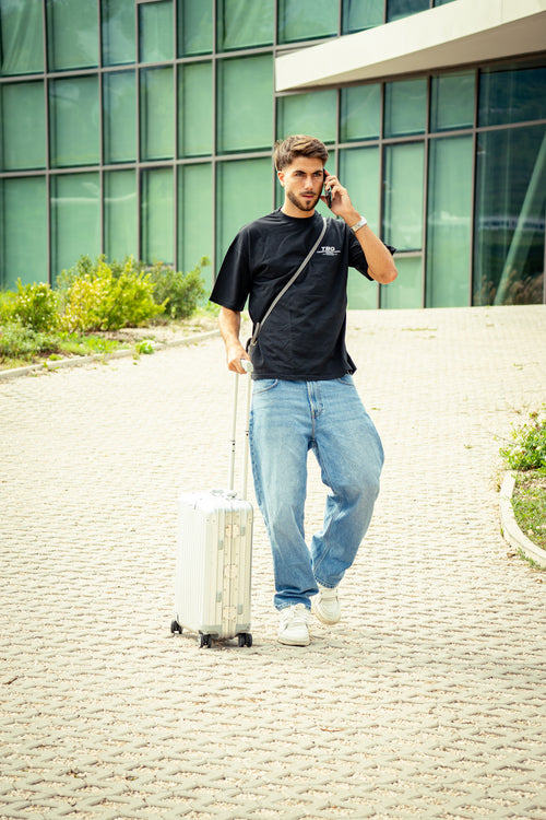 TBG Striped logo tee (black)