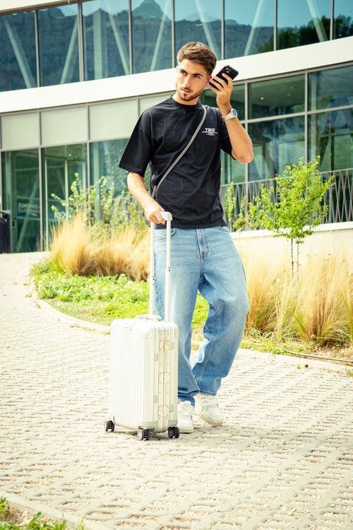 TBG Striped logo tee (black)